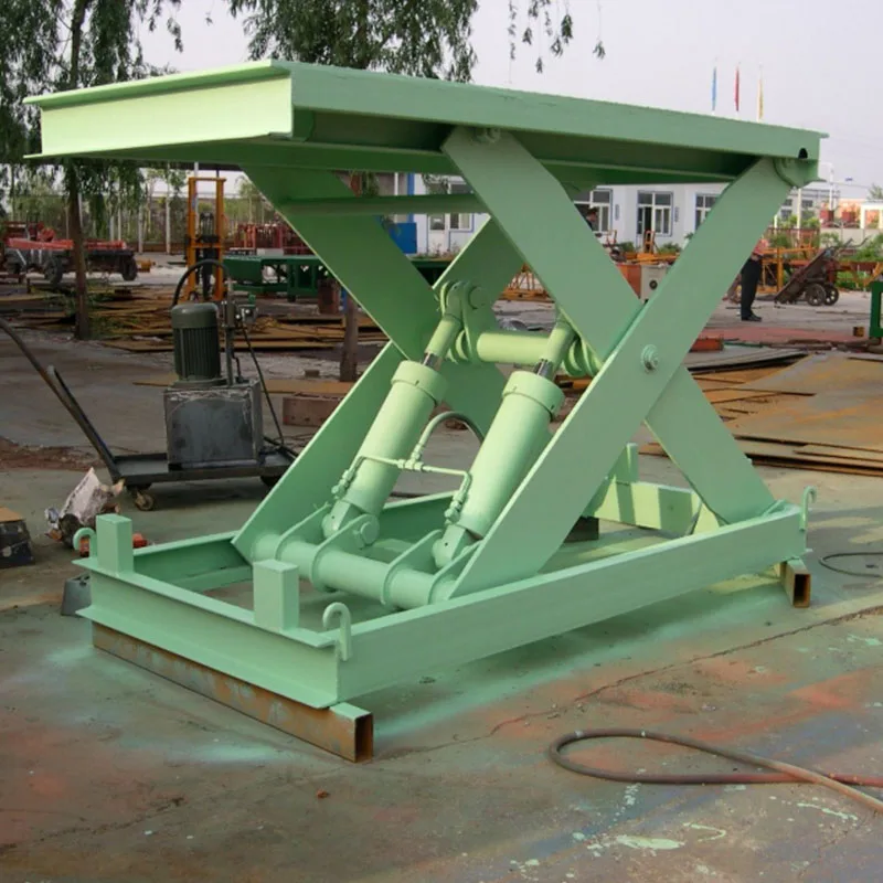 Manual Hydraulic Fixed Pallet Scissor Motor Scaffolding Man Tracked Lifting Platform Mechanical Cargo Lift Table Elevator