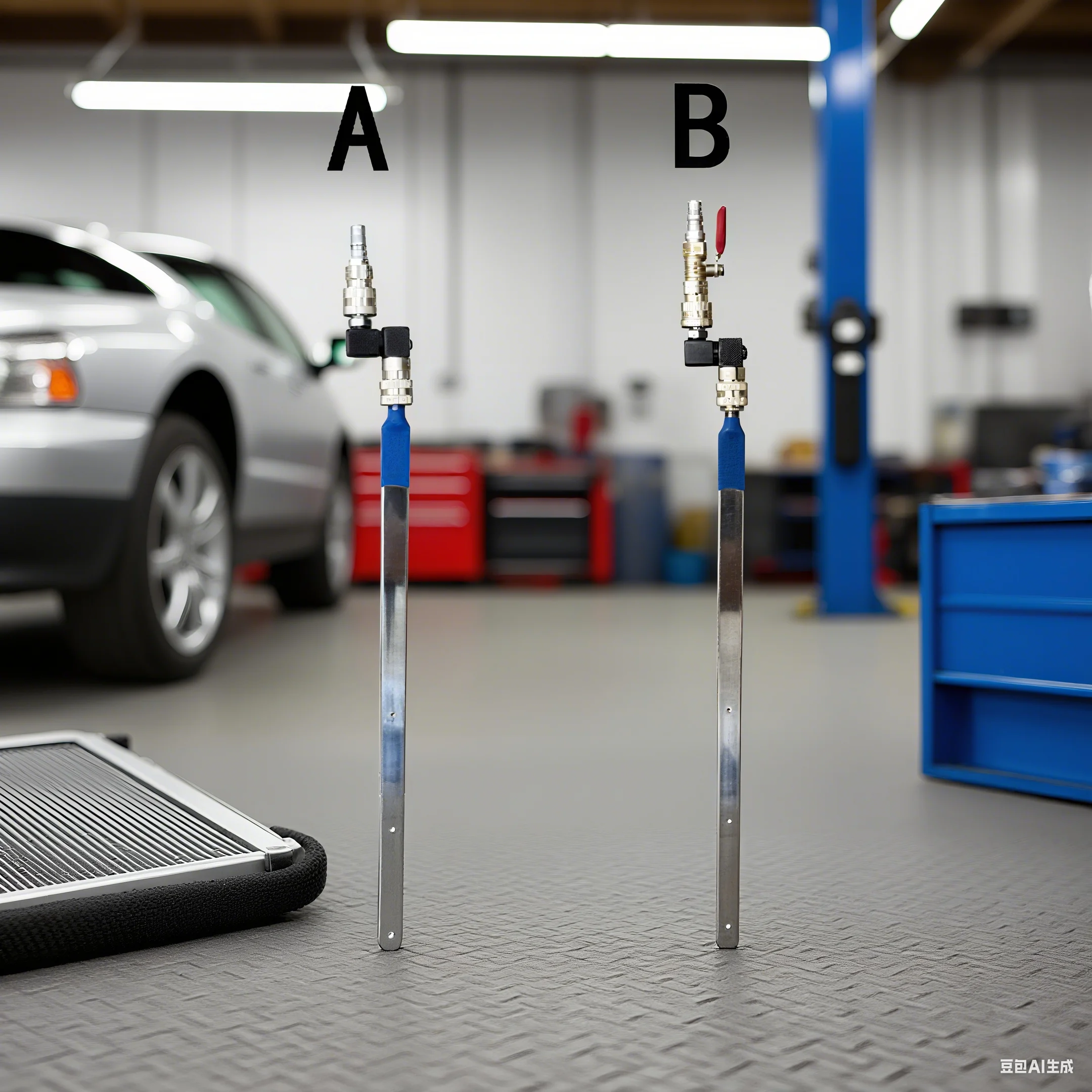 

Radiator Cleaning Tool Portable Radiator Flush Cleaner 2000PSI Stainless Steel 60CM with Quick Couplings for Vehicle Maintenance