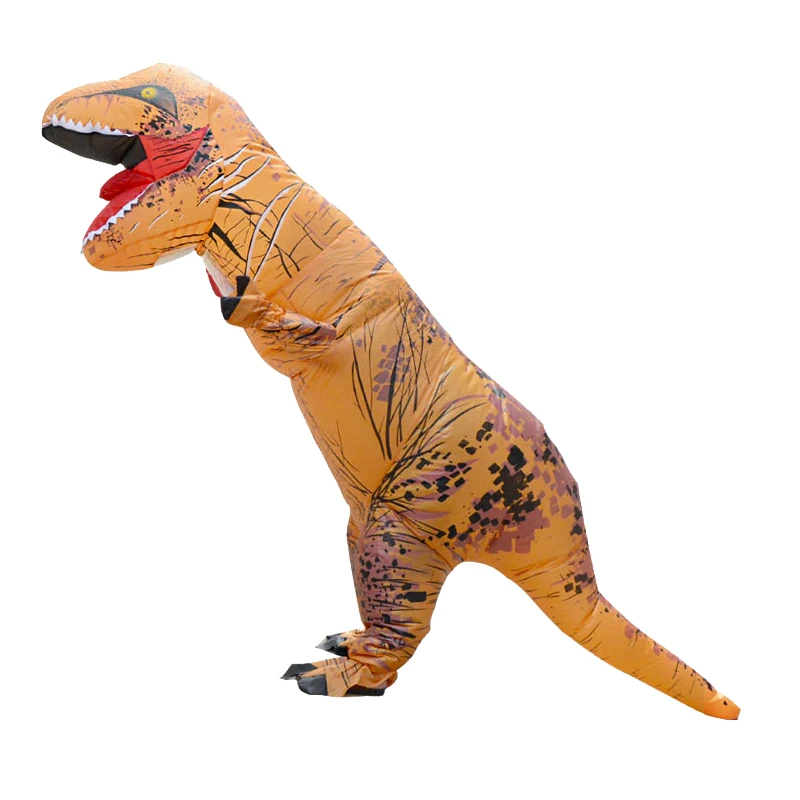 2023 T-Rex Dinosaur Inflatable Costume Purim Halloween Party Cosplay Fancy Suits Mascot Cartoon Anime  for Adult Kids