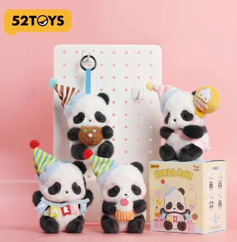 

Новый продукт в наличии, 52 игрушки, панда-ролл, толстая детская вечеринка, серия, слепая коробка, панда, модная игровая подвеска, подарок-сюрприз на день рождения