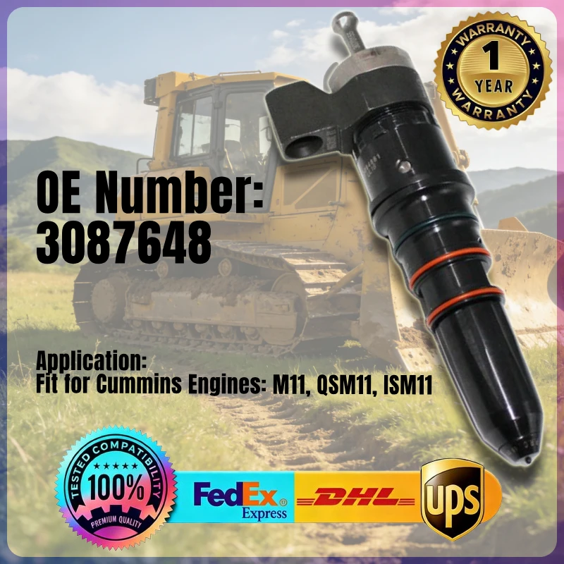 High Quality Fuel Injector 3087648 for Cummins M11 QSM11 ISM11 Diesel Engine