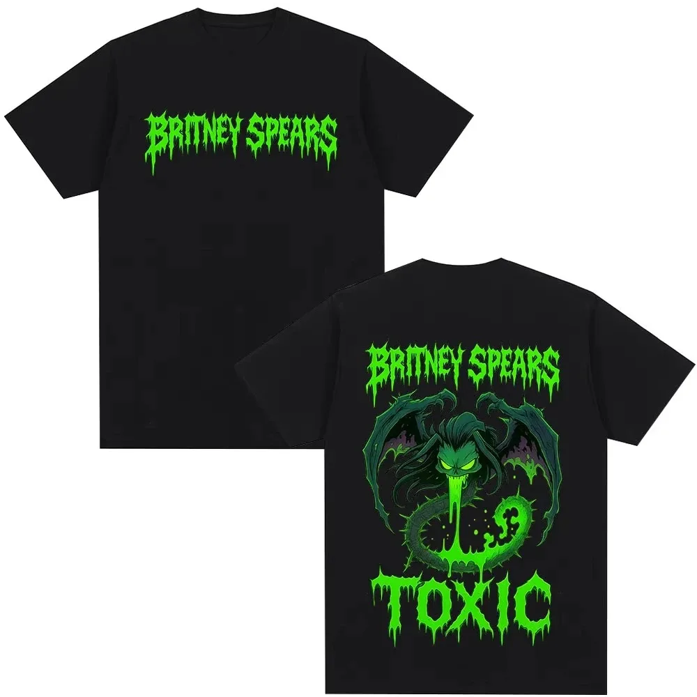 

Britney Spears Metal Rock Graphic T-shirt Men Women Fashion Cotton Hip Hop T Shirts Harajuku Vintage Short Sleeve Tee Shirt Tops