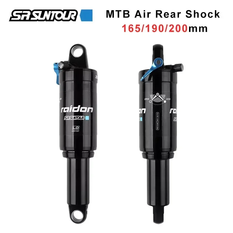 

SR SUNTOUR MTB Mountain Bike XC Air Suspension Absorber Hydraulic Speed Lockout Bike Parts Bicycle Rear Shock 165mm 190mm 200mm