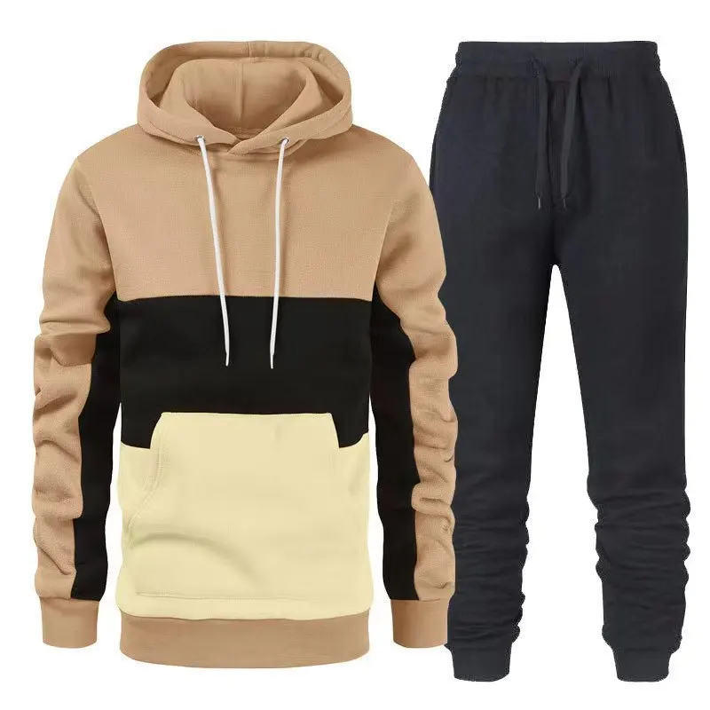 Men’s Tracksuit Sportswear Suits Two Piece Set Sweatpants Autumn Male Hoodies Sweatsuit Sports Suits Husband Winter Jogging Suit