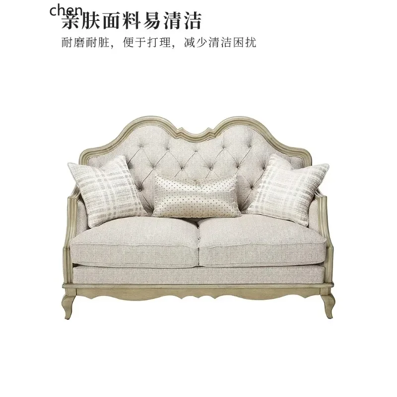 DSA  Solid Wood Sofa Single And Three-Seater Sofa Small Apartment Living Room Sofa Set