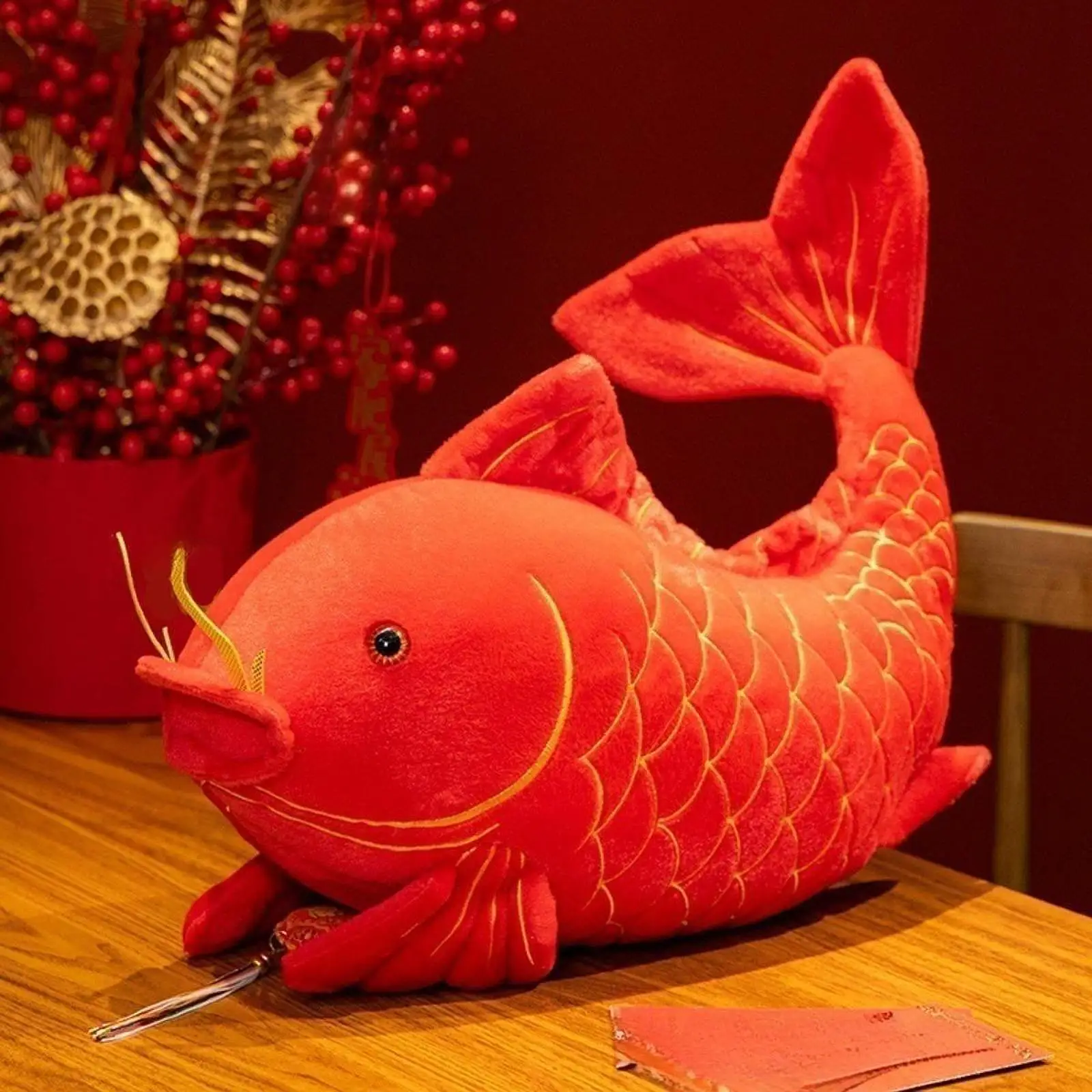 

Plush Animal Doll Fish Plush Toy Snuggling Cartoon Huggable Comfortable Cute