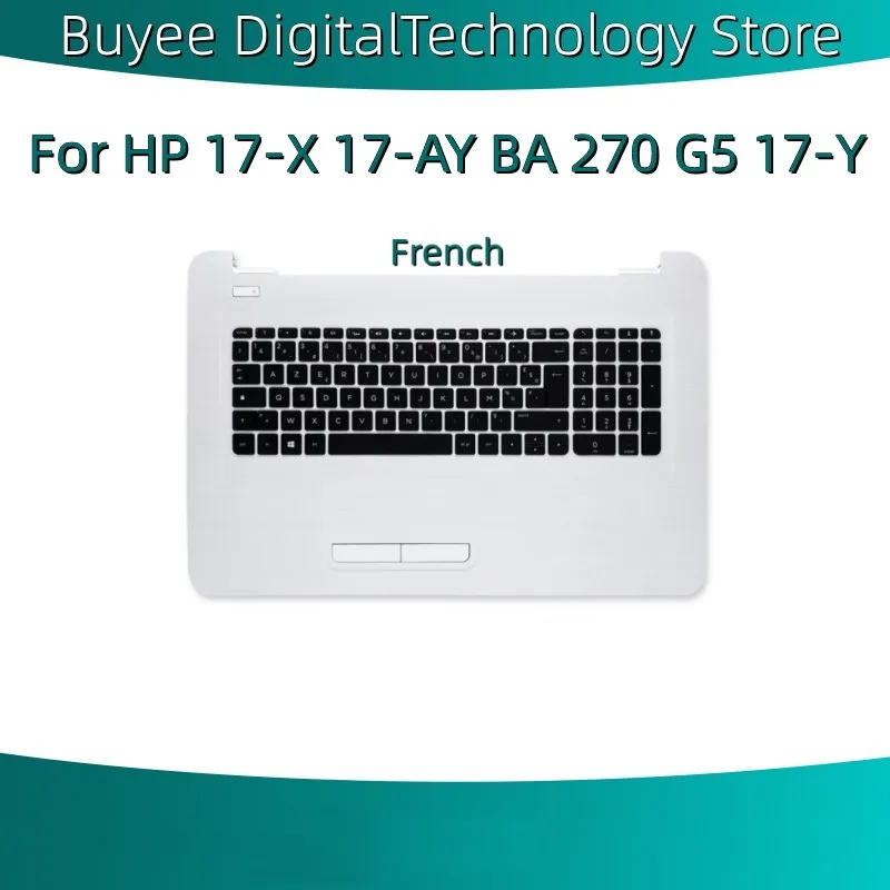 

New Original FR RU BE NAU Keyboard Case With Shell C For HP 17-X 17-AY BA 270 G5 17-Y With Backlight Screen Axis With Keyboard