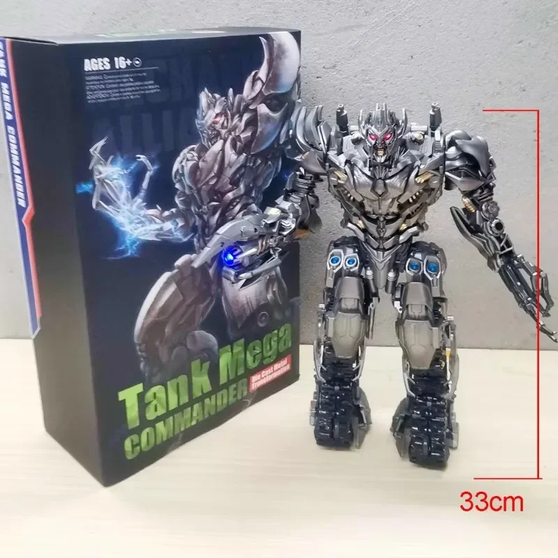 Em estoque brinquedo transformado bmb ls06 tanque megatron liga versão robô tanque figura de ação modelo caixa original coleção presente