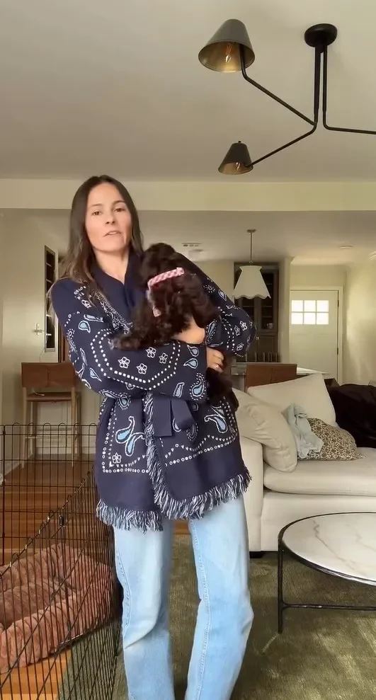 

Lady Autumn Daily Commute Street Sweater Chic Tassel Patchwork Printed Cardigan Fashion V-neck Long Sleeve Loose Women Outerwear