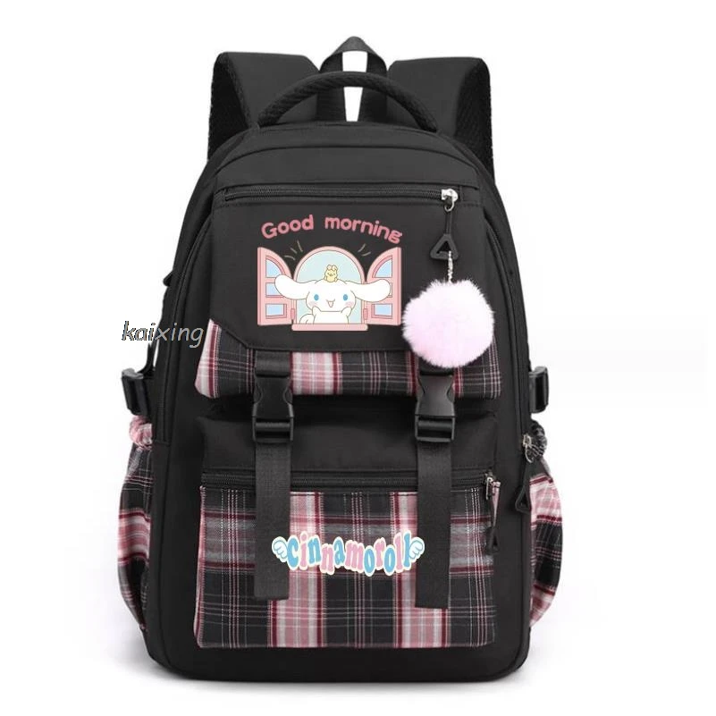 New Sanrio Cinnamoroll Printed Backpack Teenger Girl Boy Schoolbag Kawaii Student Children Schoolbag Laptop Bookbag Travel Bag