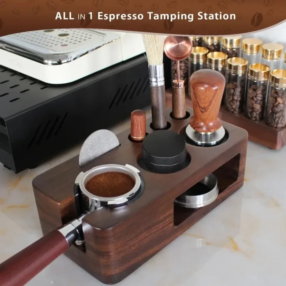 Coffee Tamper Mat Station Stand Portafilter Holder Support Base Rack for 51MM 54MM 58MM Barista Espresso Accessories Coffee Tool