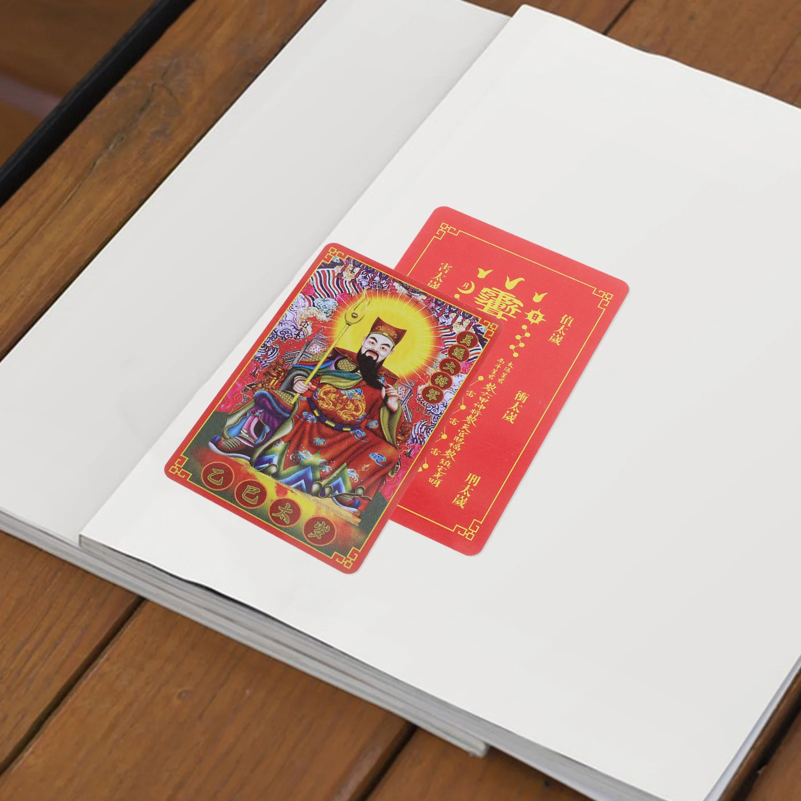 

10pcs Chinese Fengshuis Amulets Card 2025 Year Of The Snake Taisui Protection Card For Good Luck Wealth Success Snake Year Lucky