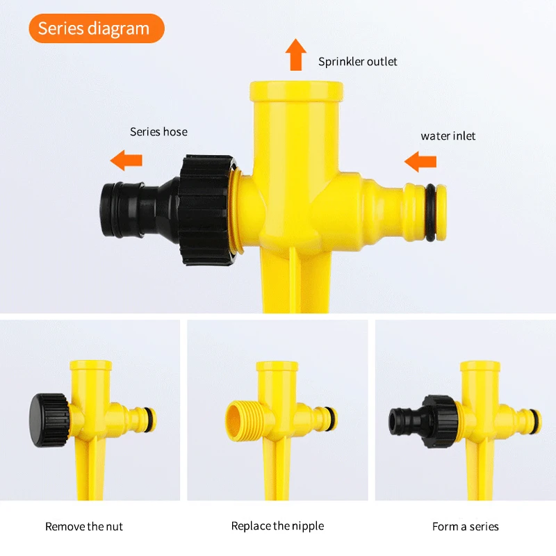 Plant garden vegetable garden sprinkler series pin sprinkler garden adjustable atomizing buried sprinkler head ground plug set