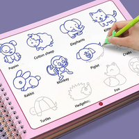 Reusable groove drawing book, develop drawing skills, practice writing, groove drawing book, control pen training calligraphy