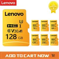 Lenovo Micro TF SD Cards 64GB 32GB 16GB SD Memory Card Class 10 High Speed 128GB 256GB U3 4K HD TF Flash Card For Phone/Camera