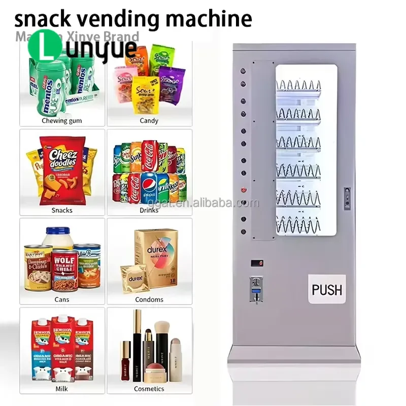 Mini Vending Machine Intelligent 24H Self Service Automatic Dispenser for Milk Food Snacks Beverages Small Size Home Office