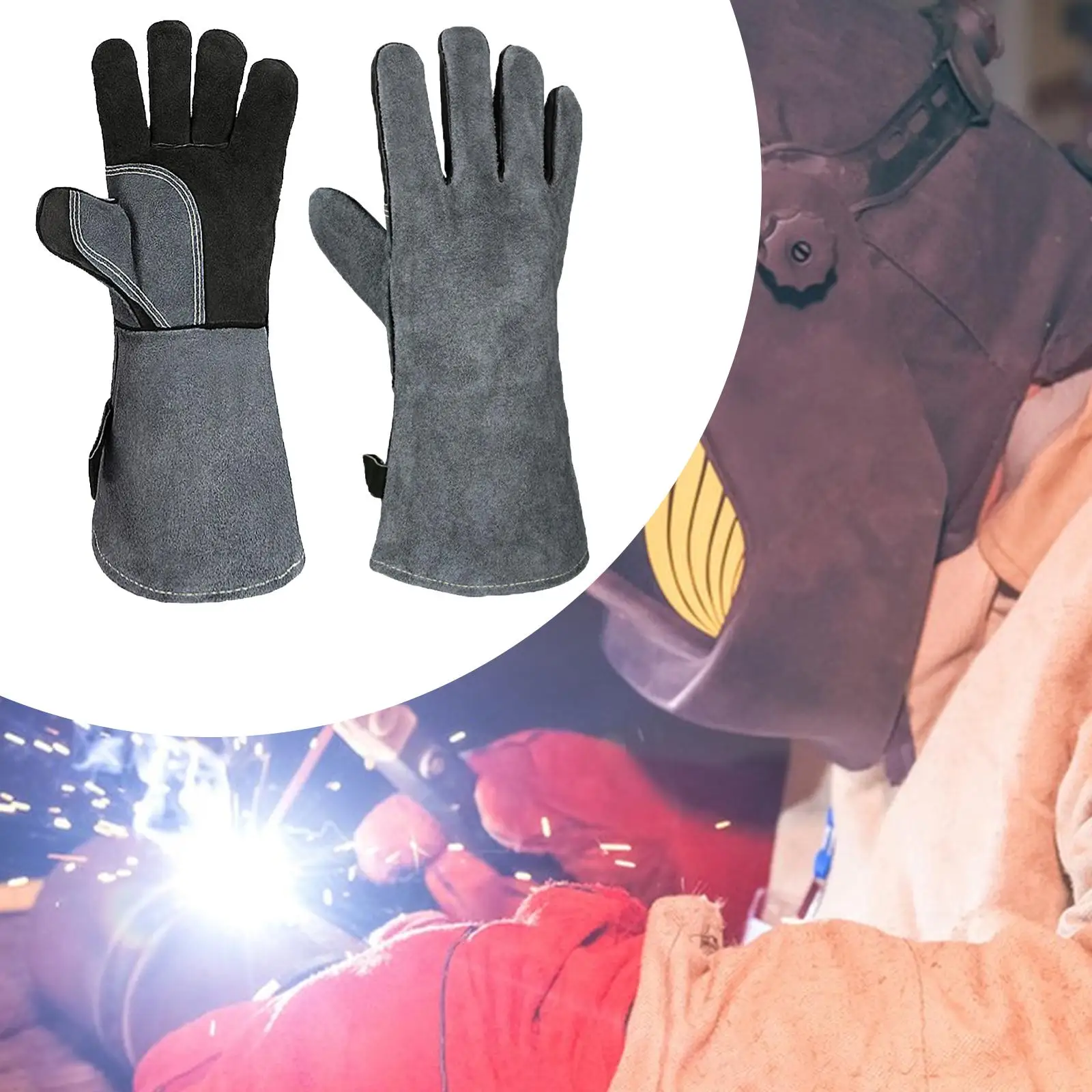 용접 장갑 벽난로용 전문 다목적 프리미엄 작업 장갑