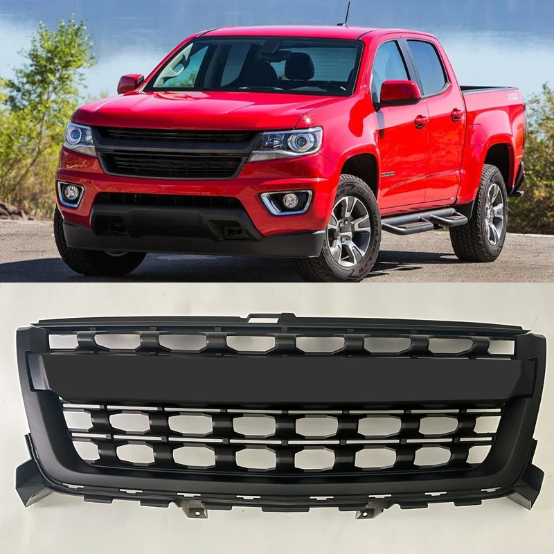 

Racing Grille For Chevrolet Colorado 2016 2017 2018 2019 2020 Pickup Car Modified Front Grill Bumper Mask Accessories Auto Parts