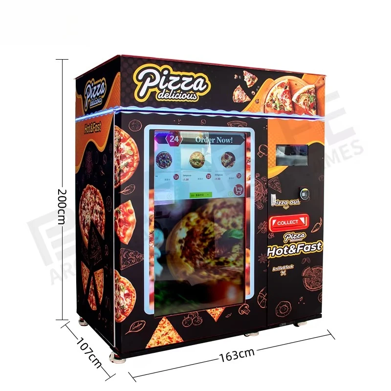 آلة بيع فرن البيتزا الساخنة ذاتية الخدمة بسعر تنافسي آلة البيع السريع للتدفئة الأوتوماتيكية للبيتزا #6
