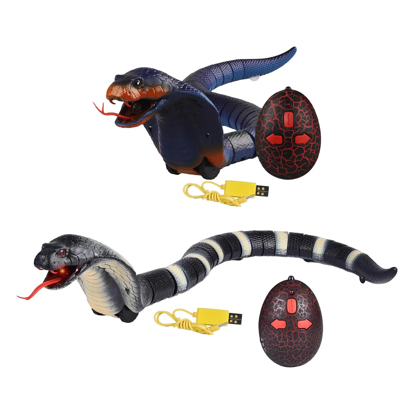 

Rattle Snake Toys Party Favors Fake Snake Simulation RC Animal Toy Snake Scary Trick Toy for Birthday Gifts Halloween Christmas