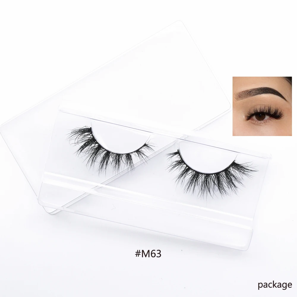 3D Real Mink Cílios Postiços, Wispy, Luxo, Reutilizável, Cílios Falsos, Falso, Maquiagem, Extensão, Beleza, 15mm