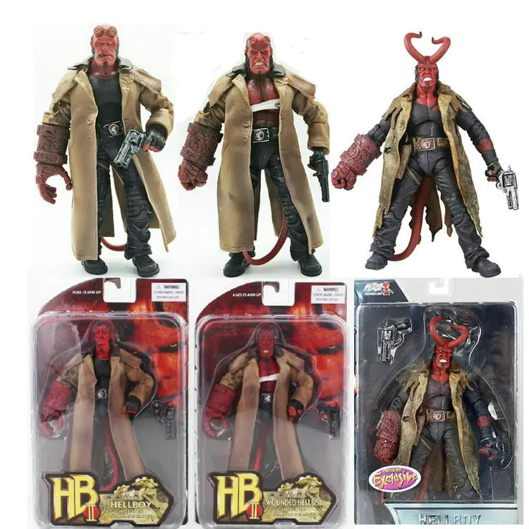 

MEZCO Hellboy 6-дюймовая фигурка, модель аниме, Коллекционная игрушка, китайская версия