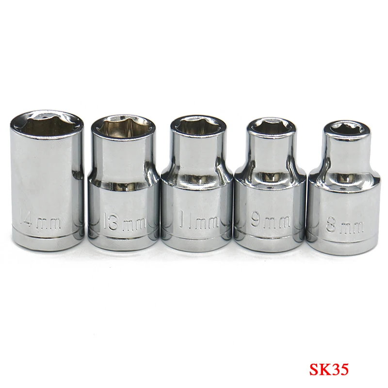 1pcs 1/2 inch Drive 8mm 9mm 11mm 13mm 14mm Hexagon Socket Wrench Head Allen Spanner Head For Bolt Nut Removing Auto Repair