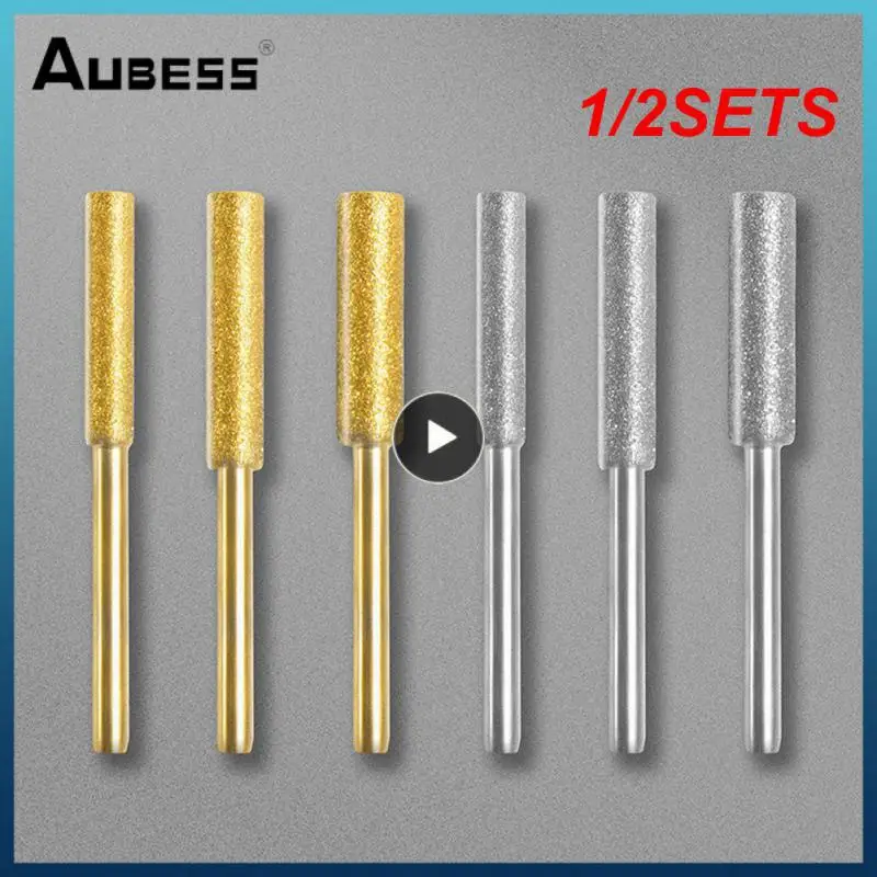 

1/2SETS Sharpener Grinder Coated Grinding Head File Saw Accessories Tools Drill Bits Sharpening 4/4.8/5.5mm