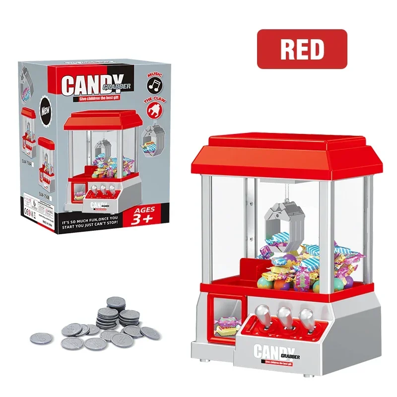 電子クレーンゲーム キャンディアーケードゲーム おもちゃ ミニクレーンゲーム 音楽と光 グラバーキャッチドール キッズトイ 女の子 誕生日プレゼント