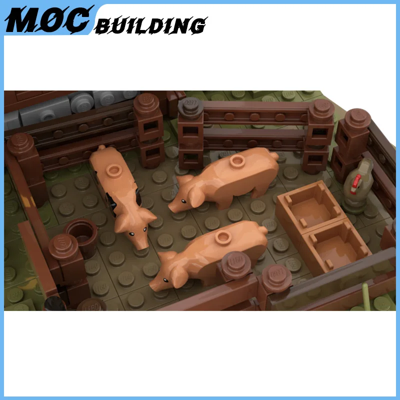 Moc Middeleeuwse Handelaar Boerderij Model Bouwstenen Cottage Stenen Diy Assembleren Speelgoed Kerstcollectie Kerstcadeaus