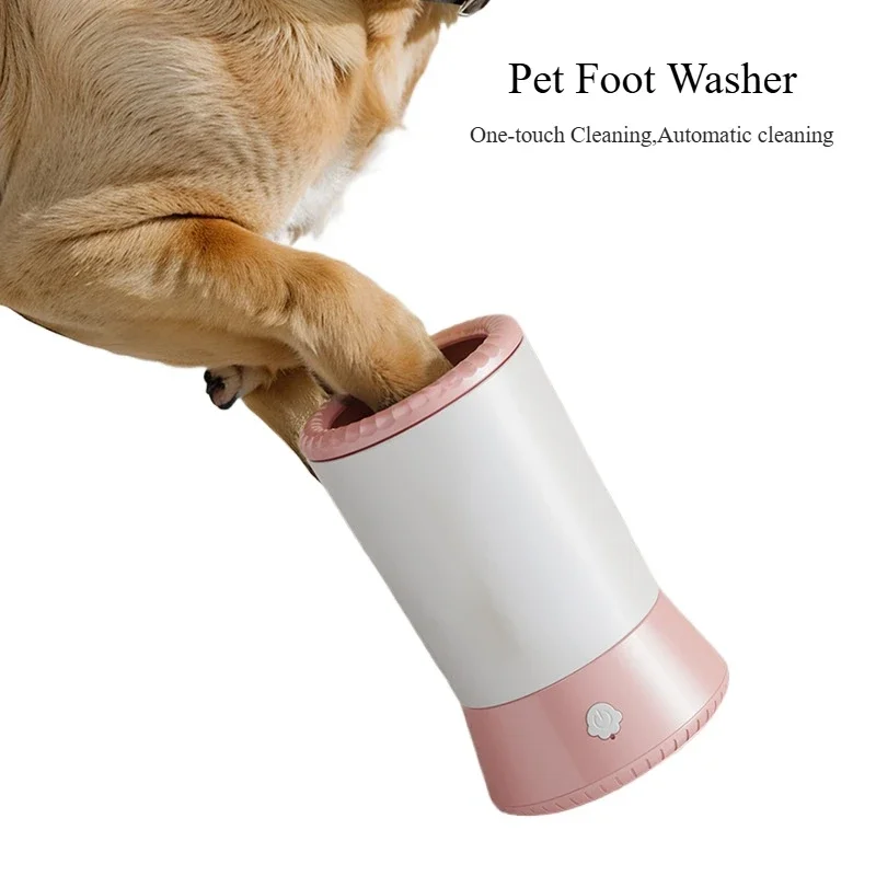 

Dog Paw Cleaning Cup Automatic Pet Foot Washing Cup Portable Dog Paw Cleaning Cup for Small Medium Dogs Household Dropshipping