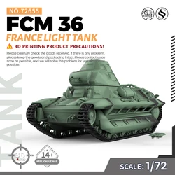 SSMODEL SS72655 1/72 25mm Military Model Kit France FCM 36 Light Tank