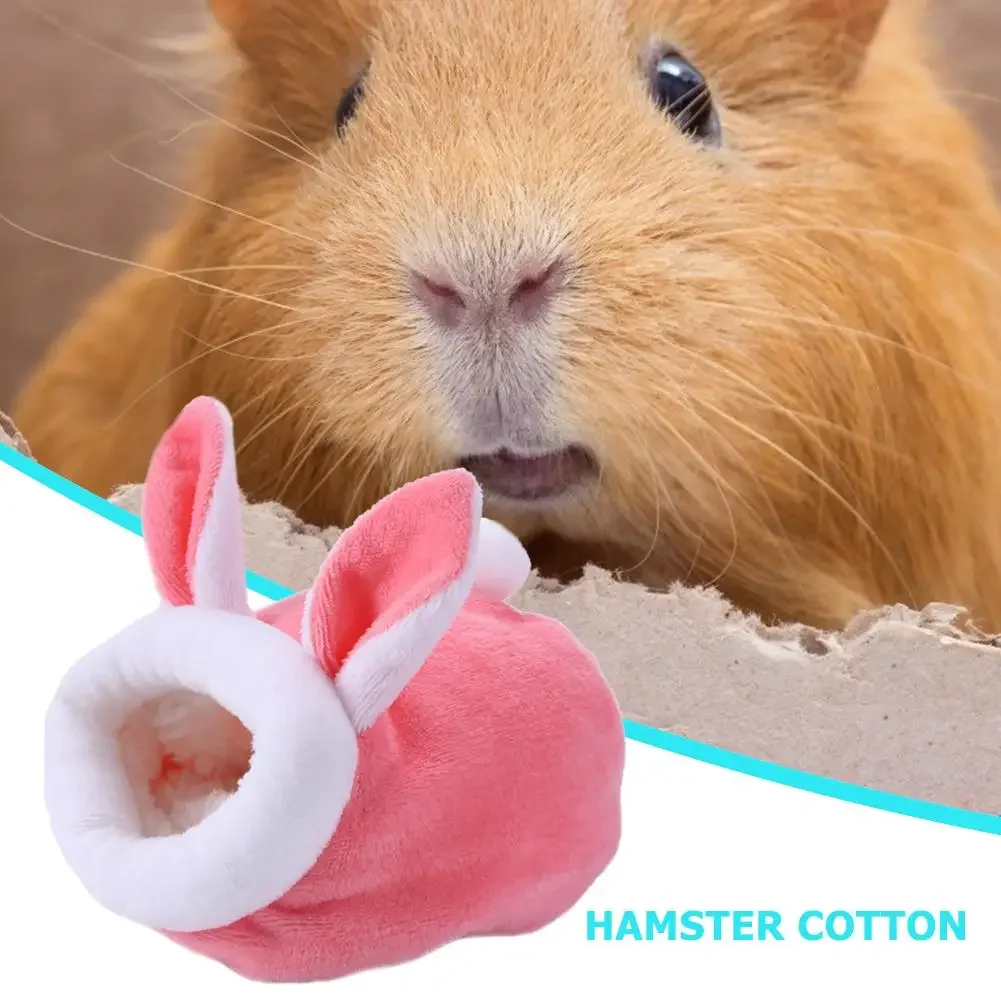 Pet Cage for Hamster Accessories Pet Bed Mouse Cotton House Small Animal Nest Winter Warm For Rodent/Guinea Pig/Rat/Hedgehog Mat