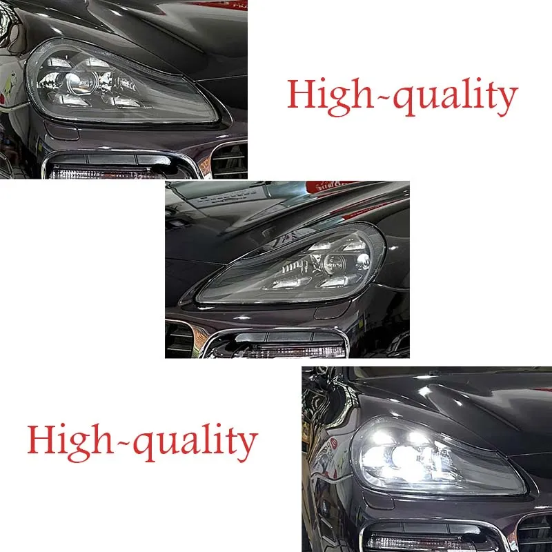 Pair 2021 LED Headlight Assembly Upgrade For Porsche Cayenne 957 2008-2010 Front Head Lamp Car Lights Auto Lamp Accessory - view 3