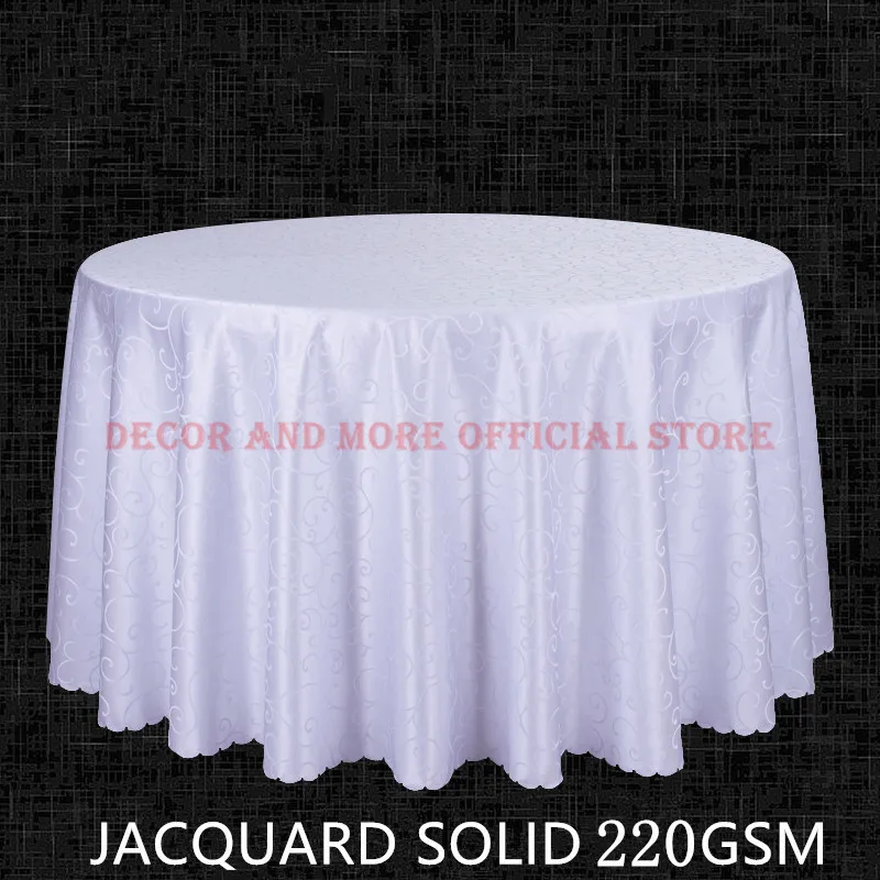 

Decor Poly Jacquard Table Cloths Round Wedding Hotel Tablecloth Dining Square Table Linens White Red Table Cover Wholesale