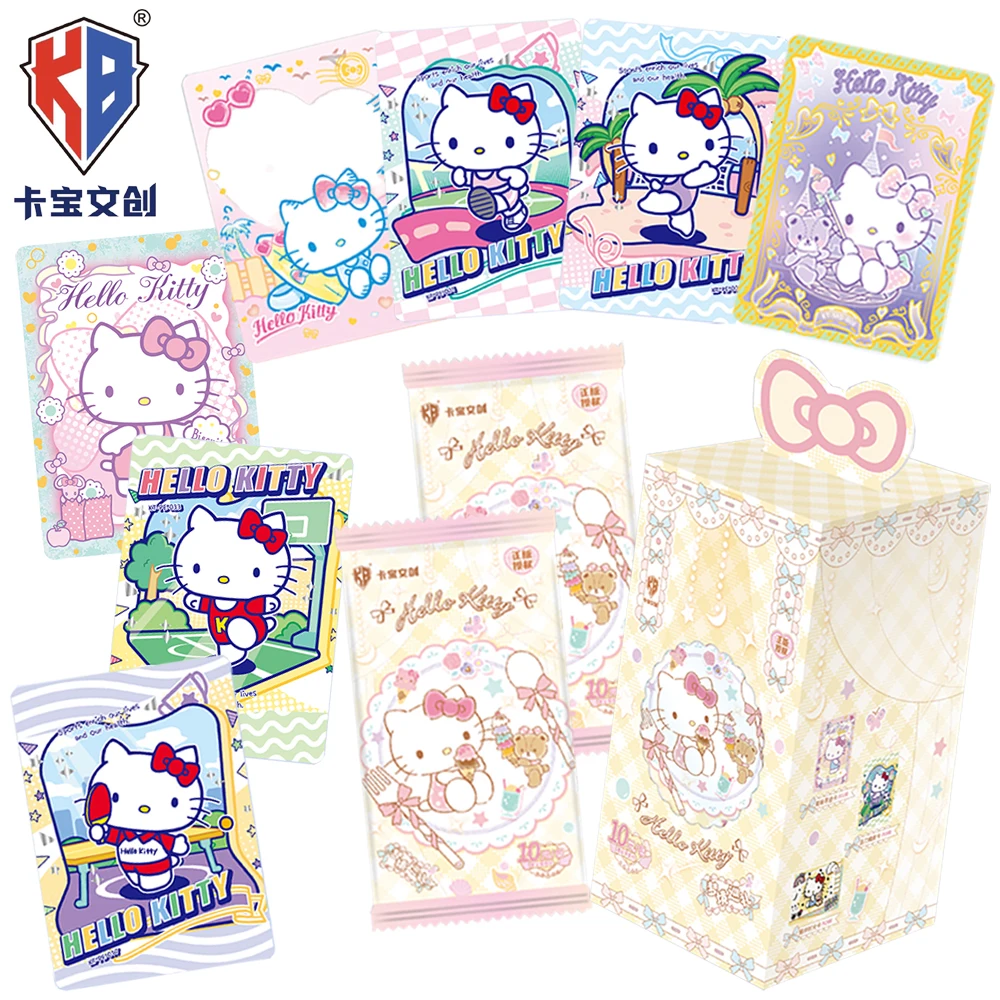 

KABAO Original Hello Kitty Collection Card Warm Healing Japanese Anime Star Fun Card Encouraging Child's Holiday Surprise Gift