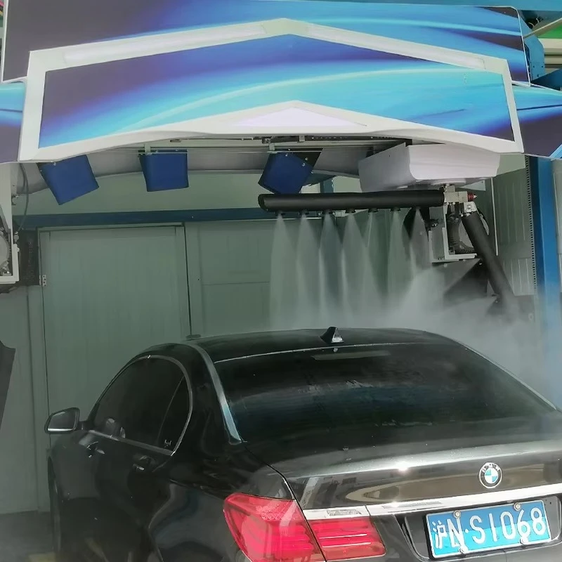 Car Washer Equipment 360 Touch Free Automatic Waterless Touchless Car Wash Machine Without Brush Pressure Cleaning Car