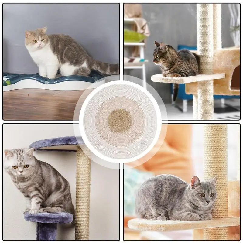 Tampons à Gratter Ronds et Horizontaux pour Chat, Jouet Interactif Durable