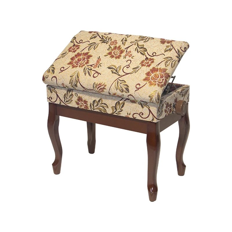 Adjustable Linen Fabric Piano Stool Comfortable Breathable Universal Single Double for Adults Musical Instrument Accessory