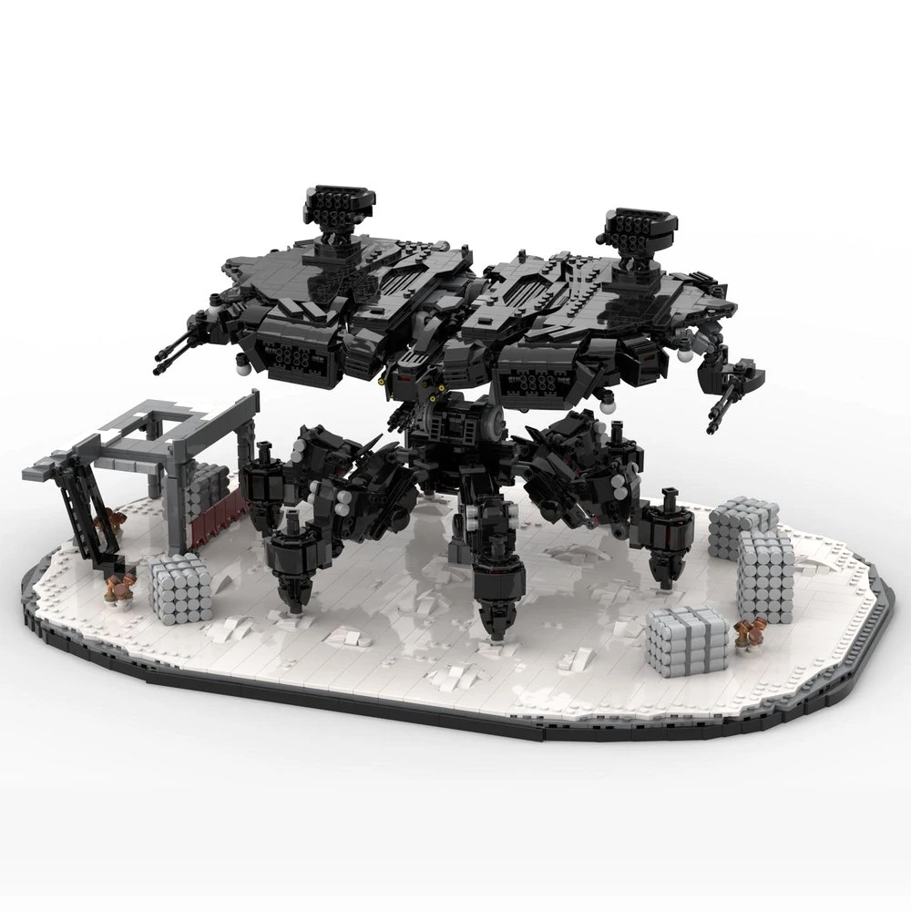 MOC Game Horizoned Mech Deathbringer Model Building Blocks Forbiddens Wests Tideripper Bricks Corruptor Stalker Machine Toy Gift