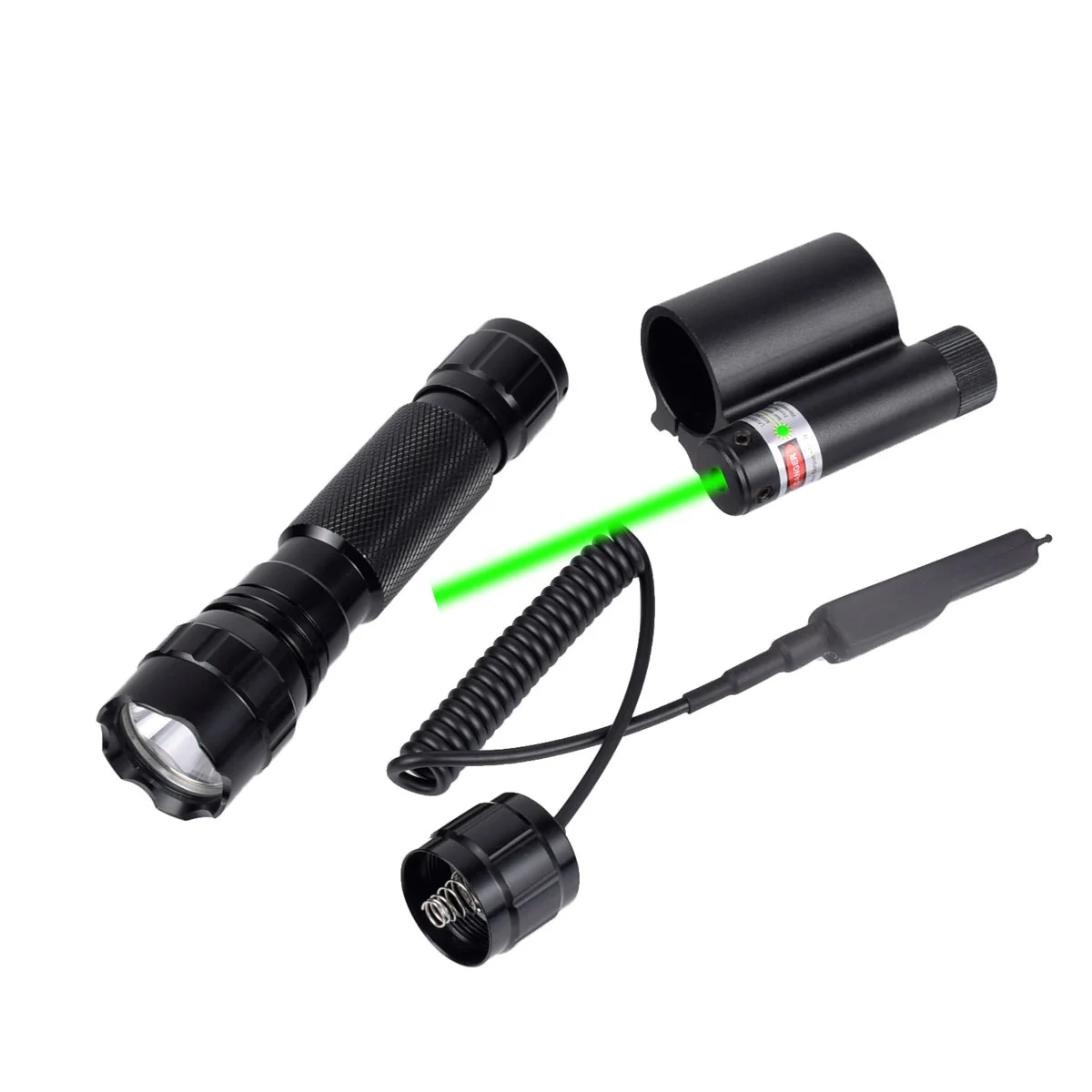 Tactical Red Green Powerful Laser Dot Sight Adjustable Weapon Light Rifle Scope Airsoft Armas Torch Mounted 20mm Picatinny Rail