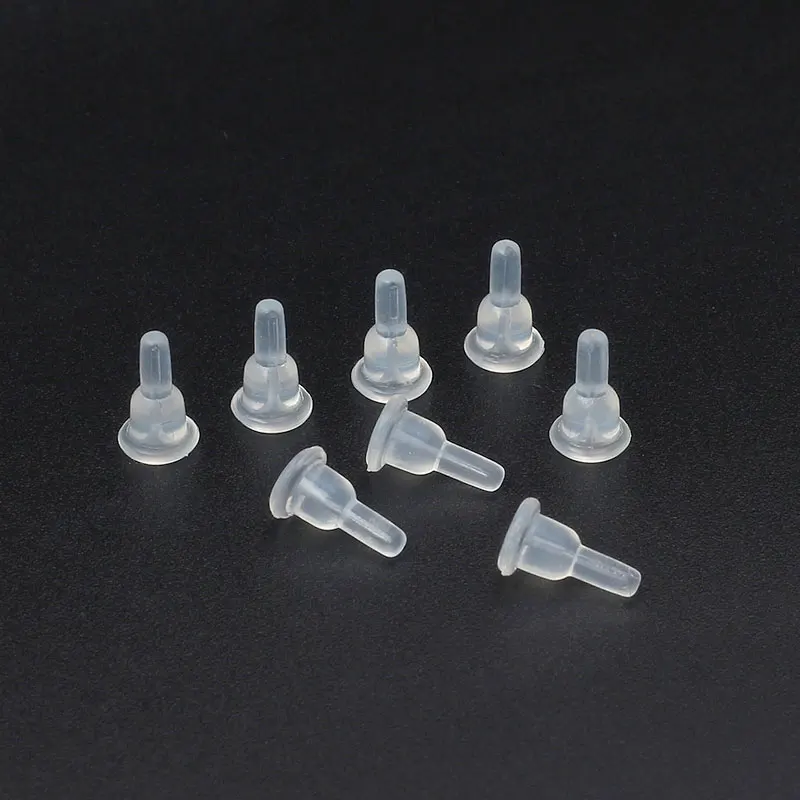 

100 шт. силиконовые противоударные задние части сережек, питательные пробки для сережек-гвоздиков, пробки для ушей, поддерживающие задние части сережек