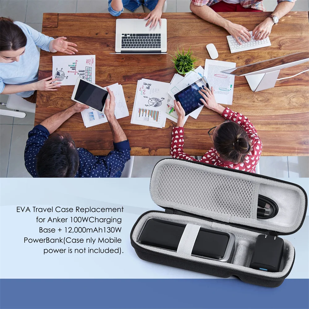 1 шт., дорожная сумка из ЭВА с крючком для внешнего аккумулятора Anker 12000 мАч