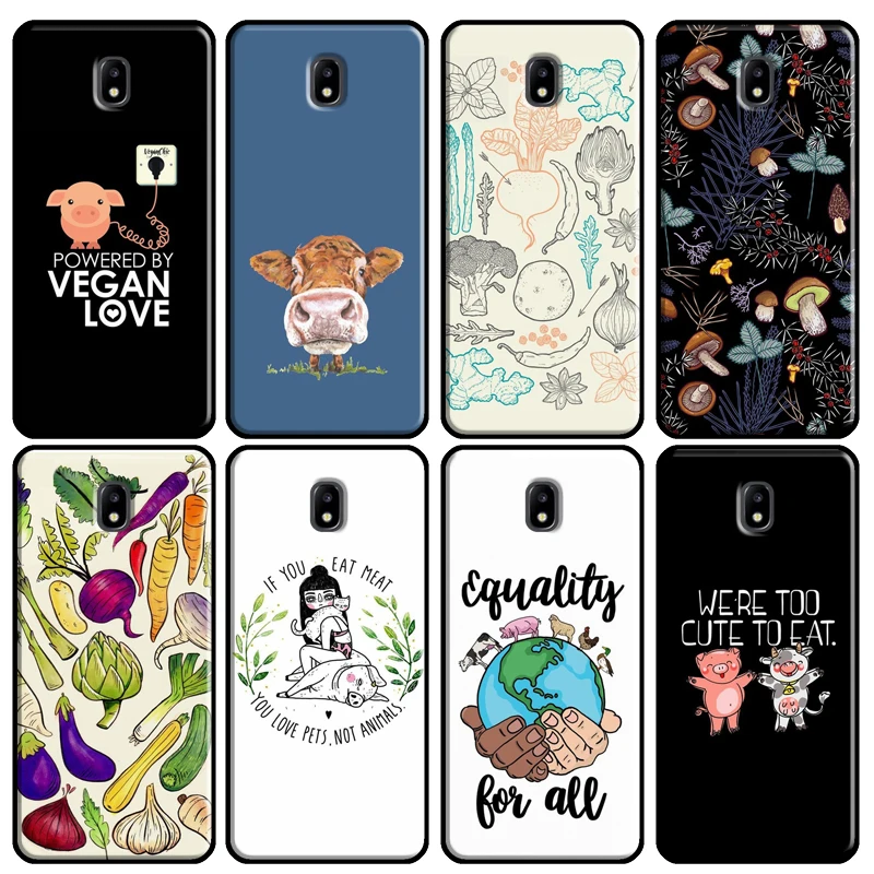 Vegan Vegetarians Animal Love Quotes Cover For Samsung Galaxy J1 J3 J4 J5 J6 J7 2016 2017 A3 A5 A6 A8 A9 J2 Core J8 2018 Cover