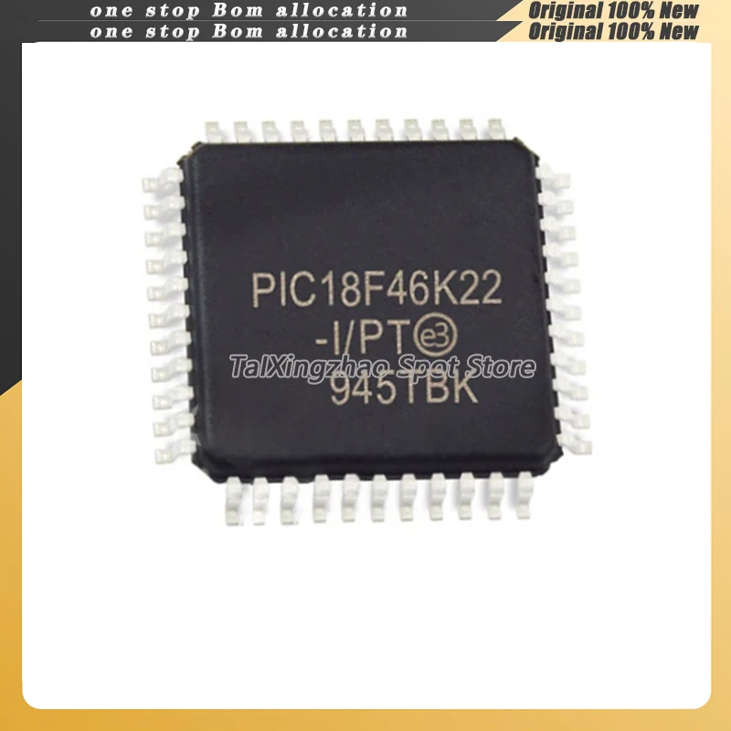 

10PCS/LOT 100% New Original PIC18F46K22-I/PT PIC18F46 IC18F46K22-I TQFP-44