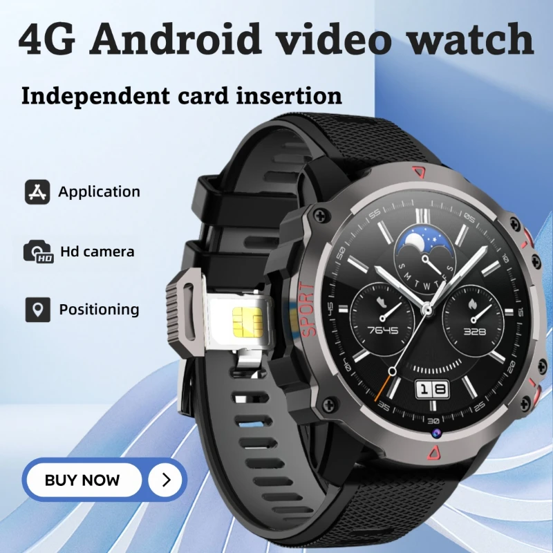 

Смарт-часы Android, новые 1,52-дюймовые сетевые SIM-карты 4G, видеовызовы, GPS, Wi-Fi, Bluetooth, умное приложение, загрузка по желанию