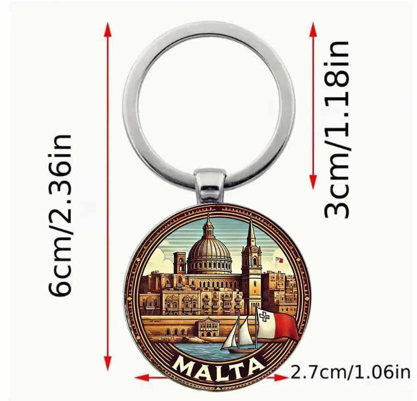 مالطا كوست مشهد المفاتيح السفر الفن مالطا الجذبات الشهيرة، هدية مثالية