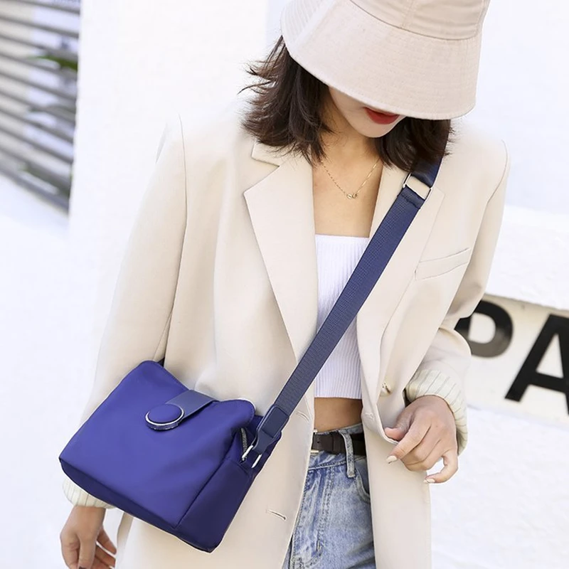 New Fashion Women Shoulder Messenger Bag Nylon Oxford Lightweight Waterproof Handbags Large Capacity Travel Crossbody Bag Gifts