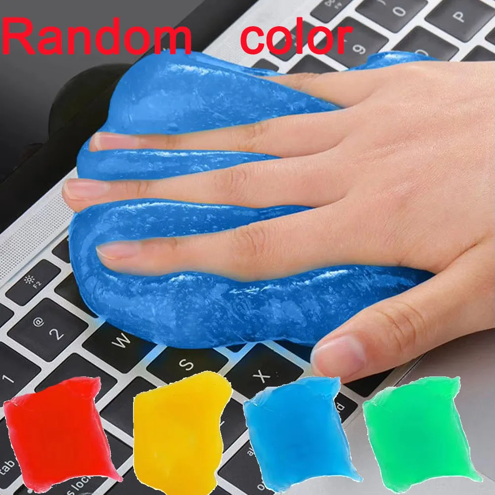Random Car Wash Interior Car Cleaning Gel  Dust Remover Glue Computer Keyboard Dirt Cleaner Supplies Cleaning Accessories