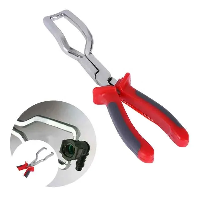 Steel Gasoline Pipe Joint Fittings Calipers Car Repair Tool Special Petrol Clamp Filter Hose Release Disconnect Removal Pliers